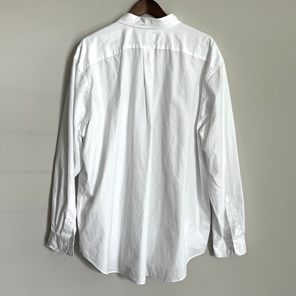 Ralph Lauren Mens 2XB Big Classic Fit White Oxford Button Down Shirt Long Sleeve - Picture 3 of 6